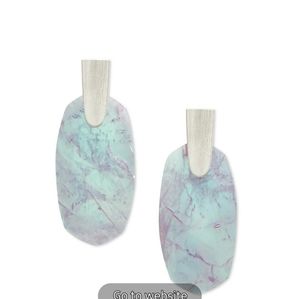 Kendra Scott Dichroic glass earrings